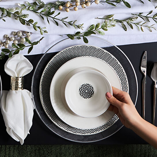 Karaca Newdebbie 24 Parça 6 Kişilik Porselen Yemek Takımı