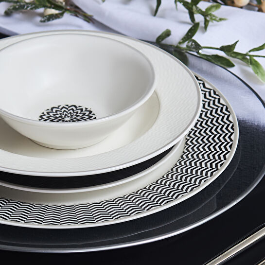 Karaca Newdebbie 24 Parça 6 Kişilik Porselen Yemek Takımı