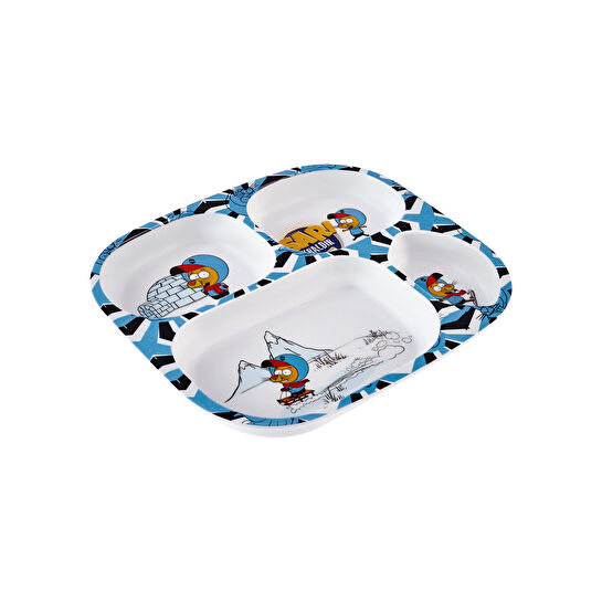 Karaca X Kral Şakir Çocuk Yemek Tabağı Mavi