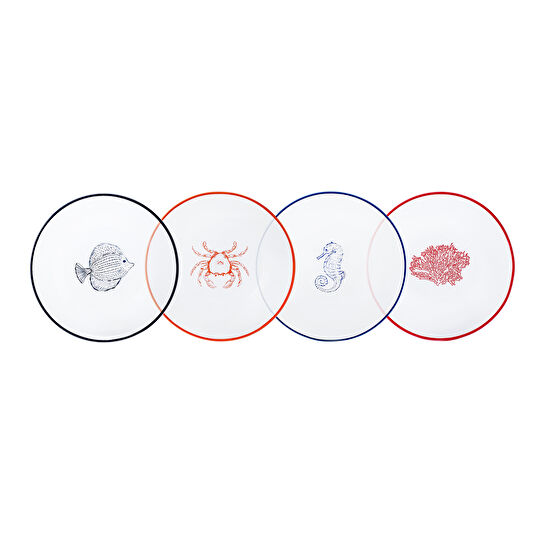 Karaca Marin 4 Parça Pasta Takımı 19 cm