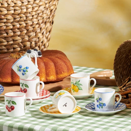 Karaca Piknik 6 Kişilik Kahve Fincan Takımı 80 ml