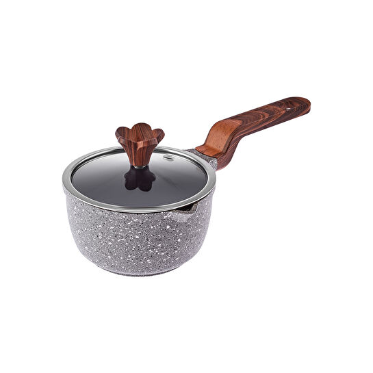Karaca Biogranit Mini Cooker Sütlük/Sosluk 12 Cm Gri
