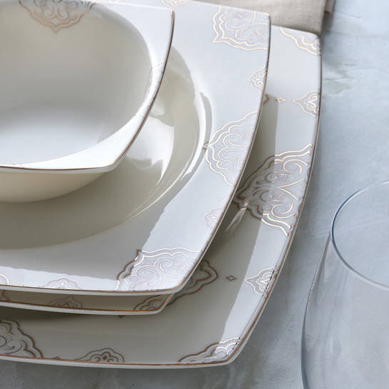 Karaca Hanedan Cream 60 Parça 12 Kişilik Yemek Takımı