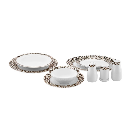 Karaca Jewel 56 Parça 12 Kişilik New Bone Yemek Takımı