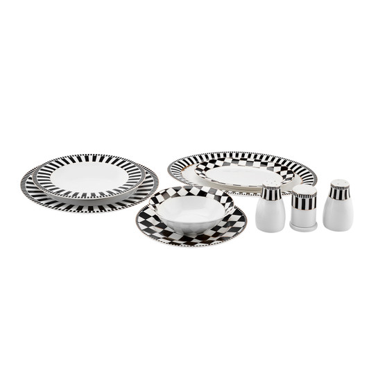 Karaca Arlette 56 Parça 12 Kişilik New Bone Yemek Takımı 