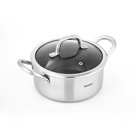 Karaca PowerSteel 316+ Çelik İndüksiyon Tabanlı 7 Parça Tencere Seti