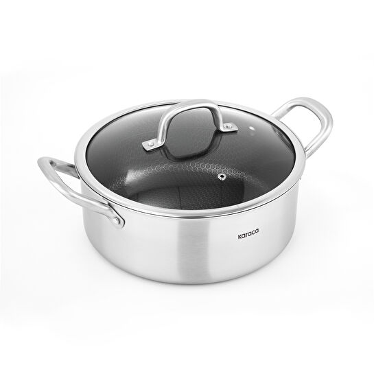 Karaca PowerSteel 316+ Çelik İndüksiyon Tabanlı 7 Parça Tencere Seti