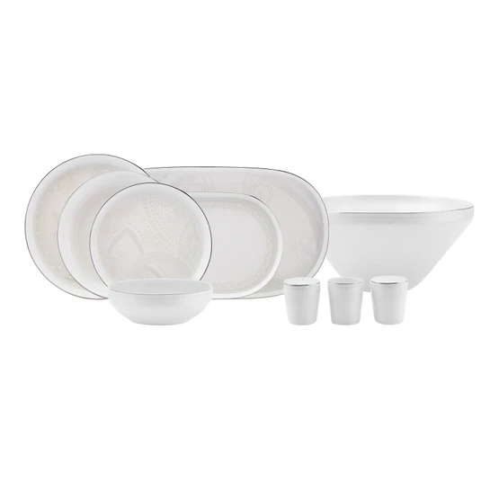 Karaca Streamline Gracio 59 Parça 12 Kişilik New Bone Yemek Takımı