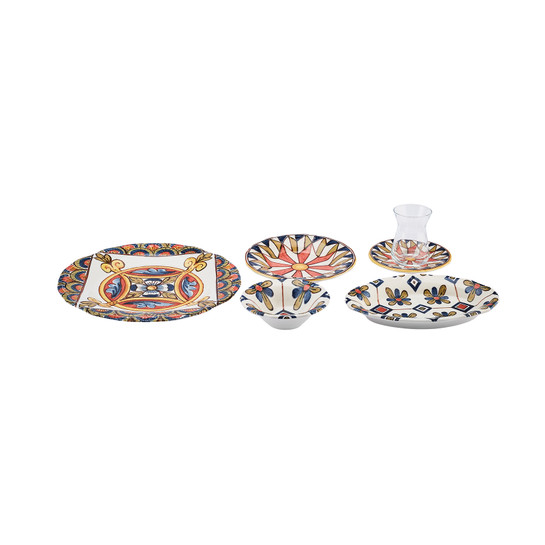 Karaca Joyce Stoneware 26 Parça 6 Kişilik Kahvaltı/Servis Takımı