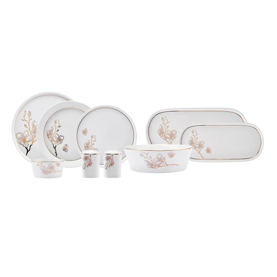 Karaca Streamline Cassini 59 Parça 12 Kişilik New Bone Yemek Takımı
