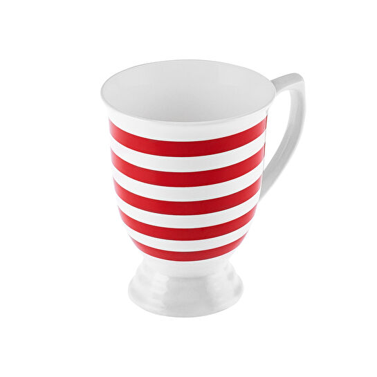 Karaca Polka Dot Çizgili Porselen Kupa 360 ml