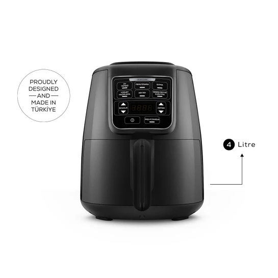 Karaca Air Pro Cook XL 2 in 1 Airfryer Black Shine