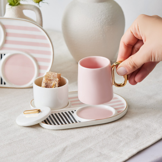 Karaca Jules Pembe 2 Kişilik Kahve Sunum Seti 80 ml