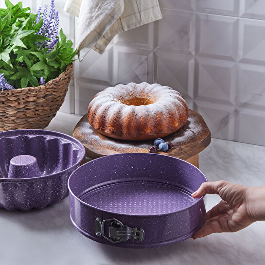 KARACA TEEMO 2'Lİ MOR KEK KALIBI SETİ