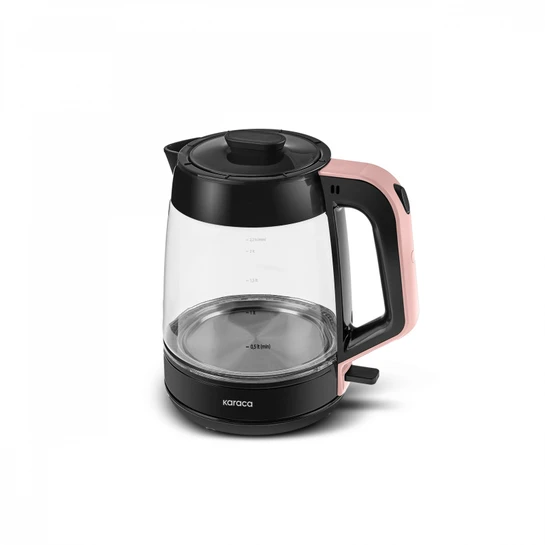 Karaca Glass Tea XL 2in1 Cam Çay Makinesi ve Kettle Rosegold