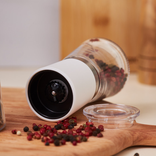 Karaca Afra White Cam 2 li Baharat Değirmeni 13 cm