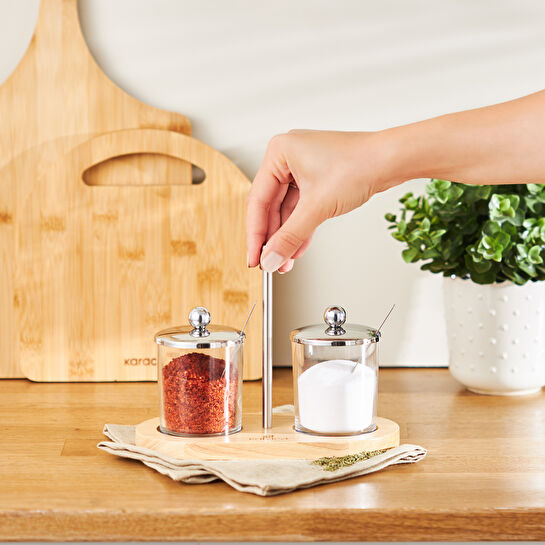 KARACA OMEDA 2'Lİ CAM BAHARAT TAKIMI