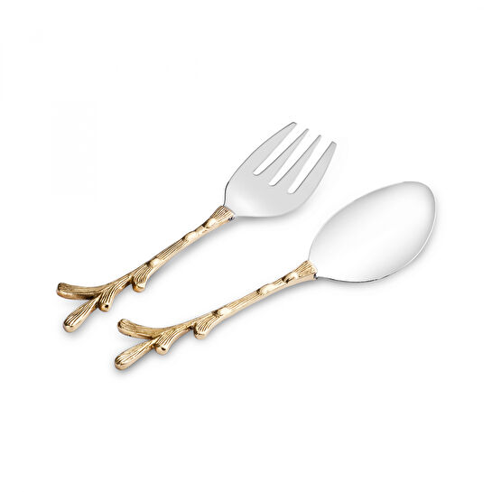 Karaca Home Mila Servis Kaşık ve Çatal Seti Gold