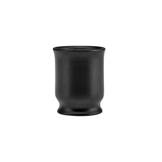 Karaca Merlin Tek Kişilik Seramik Büyük Boy Kahve Fincanı 115 ml Siyah