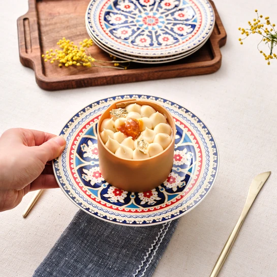 Karaca Söğüt 6 Kişilik Pasta Takımı 19 cm