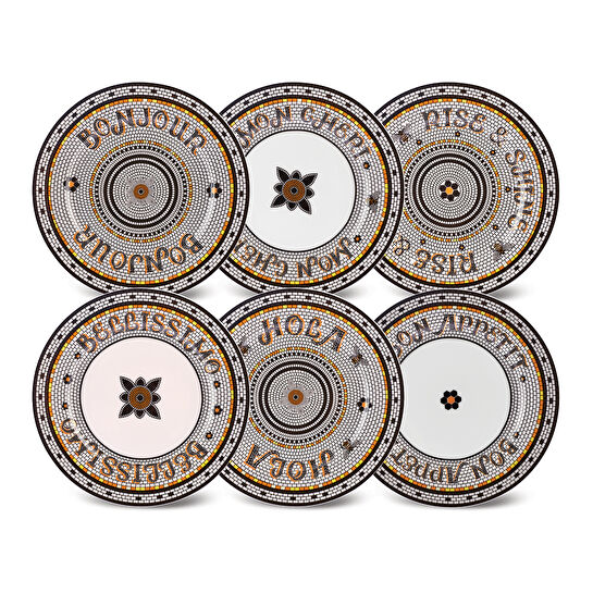 Karaca Maya 6 Kişilik Pasta Takımı 19 cm