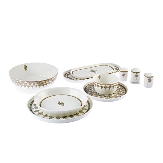 Karaca Streamline Dorothy New Bone 59 Parça 12 Kişilik Yemek Takımı