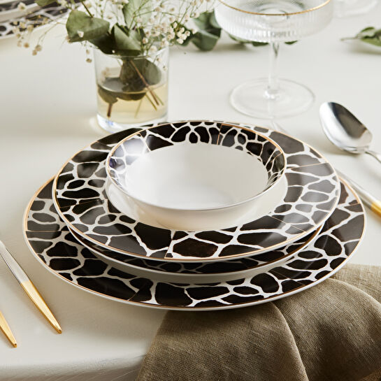 Karaca Kanela New Bone 56 Parça 12 Kişilik Yemek Takımı