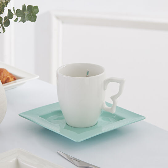 Karaca Winx Porselen 28 Parça 6 Kişilik Kahvaltı/Servis Takımı Yeşil