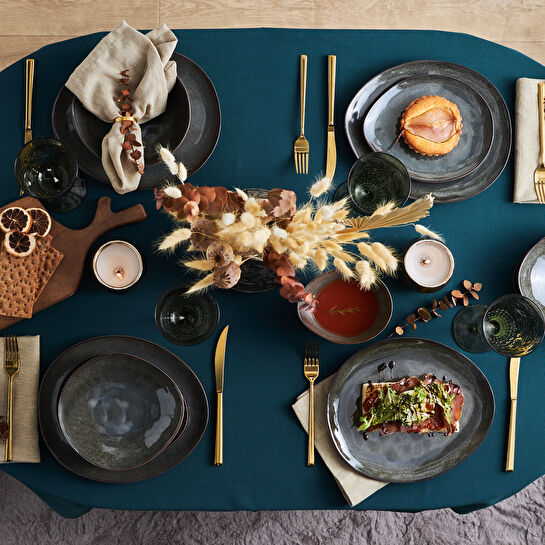 Karaca Bonn Reaktif Stoneware 24 Parça 6 Kişilik Yemek Takımı