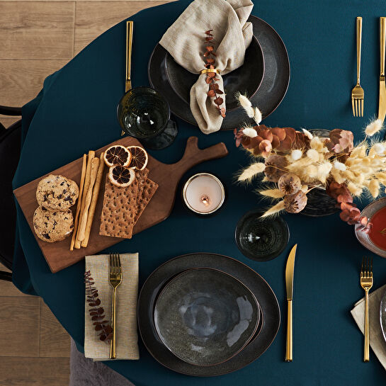 Karaca Bonn Reaktif Stoneware 24 Parça 6 Kişilik Yemek Takımı