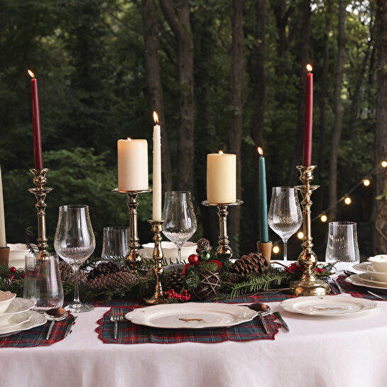 Karaca New Year Yılbaşı Family 24 Parça 6 Kişilik Porselen Yemek Takımı