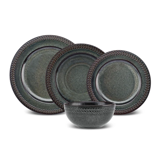 Karaca Başak Reaktif Stoneware 24 Parça 6 Kişilik Yemek Takımı