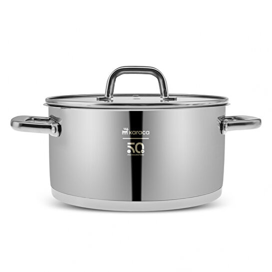 Karaca 50. Yıl İmza Koleksiyonu Trinitiy 8 Parça Çelik Tencere Seti Limited Edition