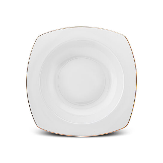 Karaca New Roman Square Shape 27 Parça 6 Kişilik Yemek Takımı Gold