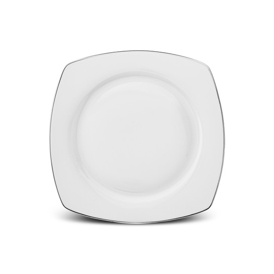 Karaca New Roman Square Shape Porselen 27 Parça 6 Kişilik Yemek Takımı Platinum