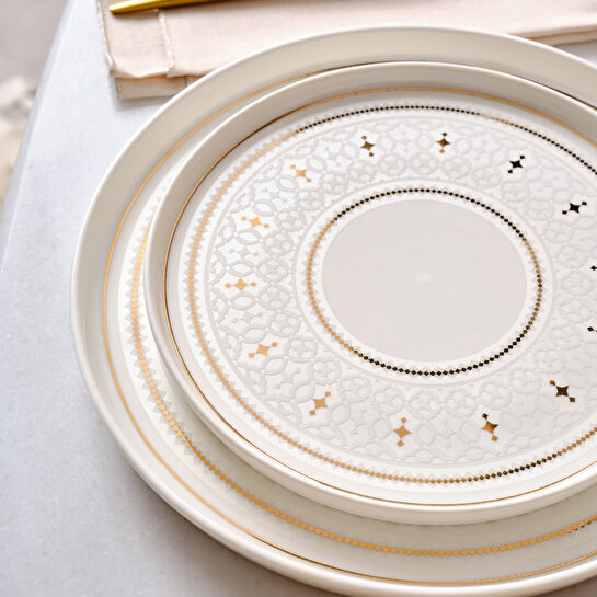 Karaca Streamline Alita New Bone 59 Parça 12 Kişilik Yemek Takımı