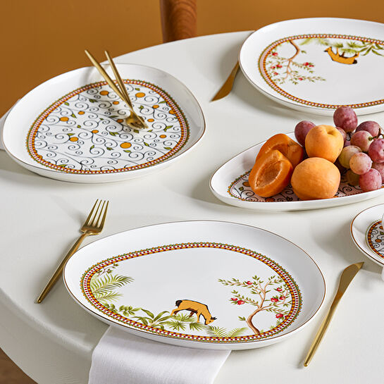 Karaca x Arslantepe Porselen 32 Parça 6 Kişilik Kahvaltı/Servis Takımı