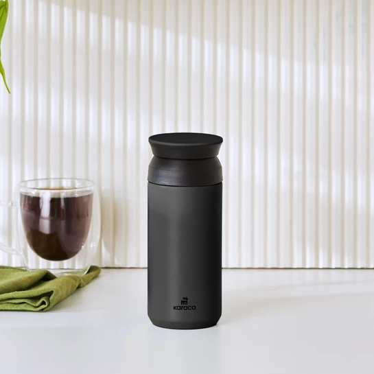 Karaca Rainbow Çelik Termos Siyah 350 ml