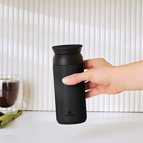 Karaca Rainbow Çelik Termos Siyah 350 ml