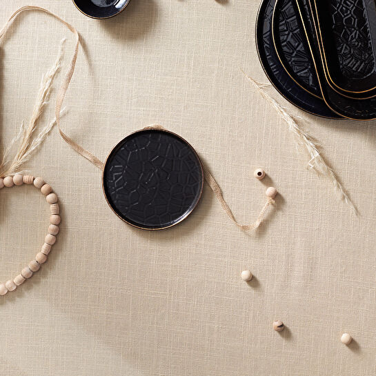 Karaca Calvin Tatlı Tabağı 15 Cm Siyah