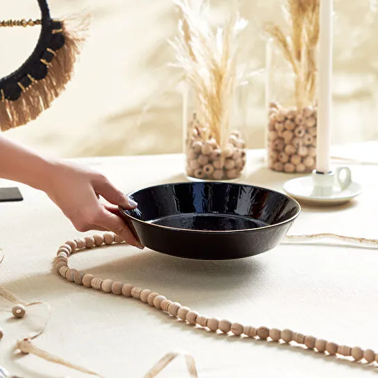 Karaca Calvin Bol Kase 24 Cm Siyah 