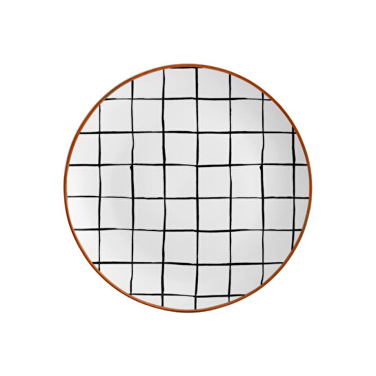 Karaca Delta 6 Parça Porselen Pasta Seti 19 Cm