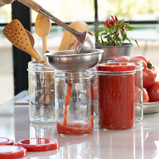 KARACA REFİKA'DAN PASLANMAZ ÇELİK ÇOK AMAÇLI KONSERVE HUNİ