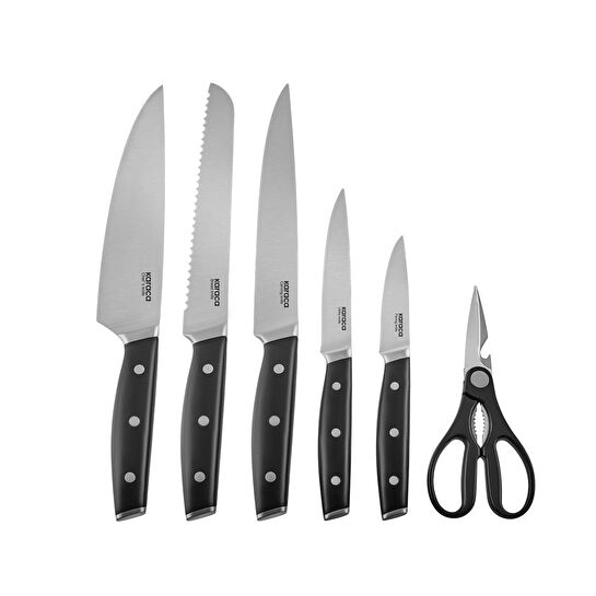 Karaca Toledo Bıçak Bileyici Bloklu 13 Parça Bıçak Seti