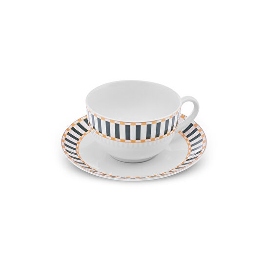 Karaca Linea New Year Yılbaşı Çay Fincanı Ve Tabağı 220 ml Yeşil