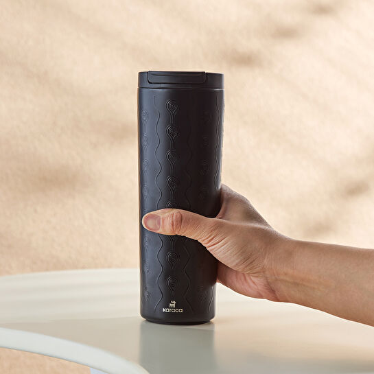 KARACA X İST COLLECTION AĞLAYAN SÜTUN TERMOS SİYAH