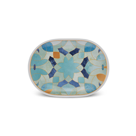 Karaca Streamline Turquesa Porselen 34 Parça 6 Kişilik Kahvaltı/Servis Takımı