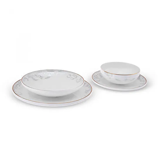 Karaca Stream Bone Ascot 24 Parça 6 Kişilik Yemek Takımı