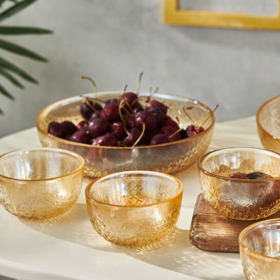 Karaca Camila 14 Parça 6 Kişilik Cam İkram Sunum Seti