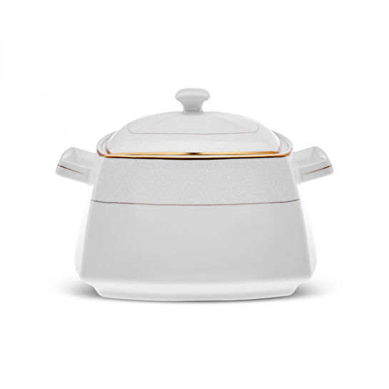 Karaca Square Bone Cariss 60 Parça 12 Kişilik Yemek Takımı Gold